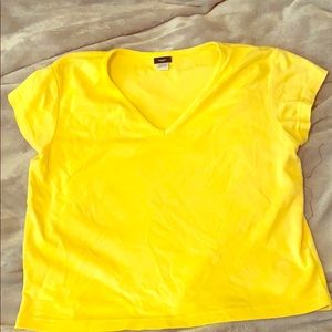 Haggar yellow cropped top